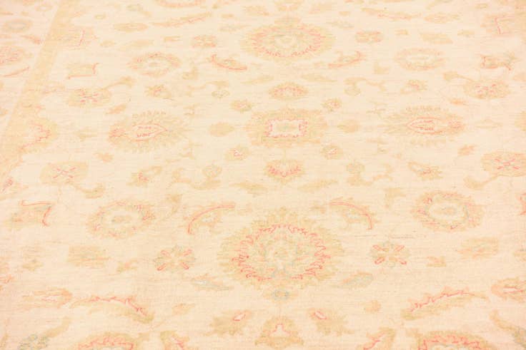 Detailansicht von 200cm x 290cm Handgeknüpft Peshawar Ziegler Teppich