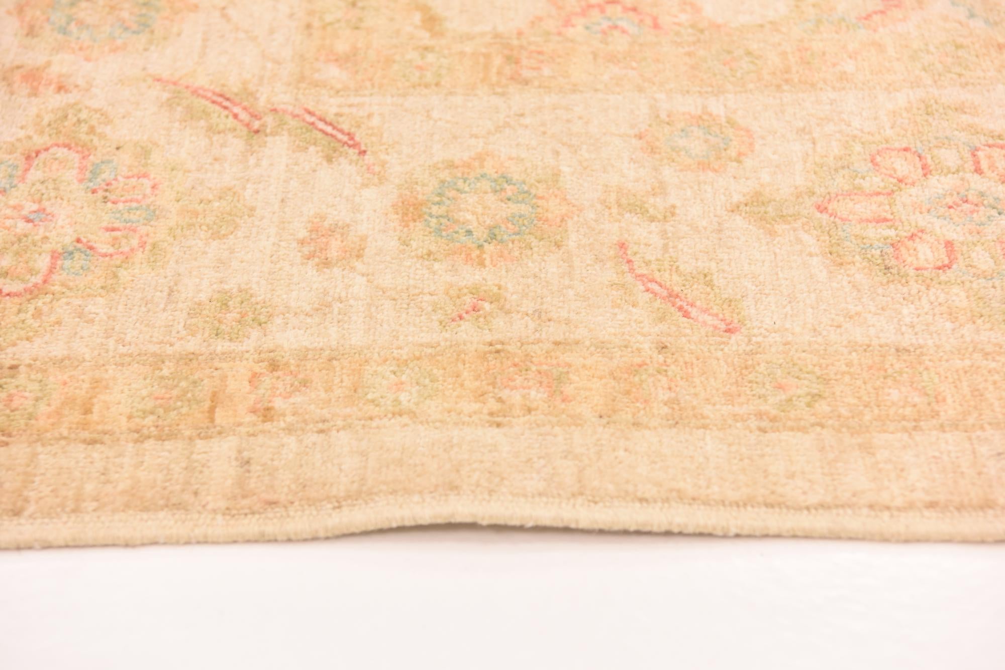 6' 7 x 9' 6 Hand Knotted Peshawar Ziegler Rug