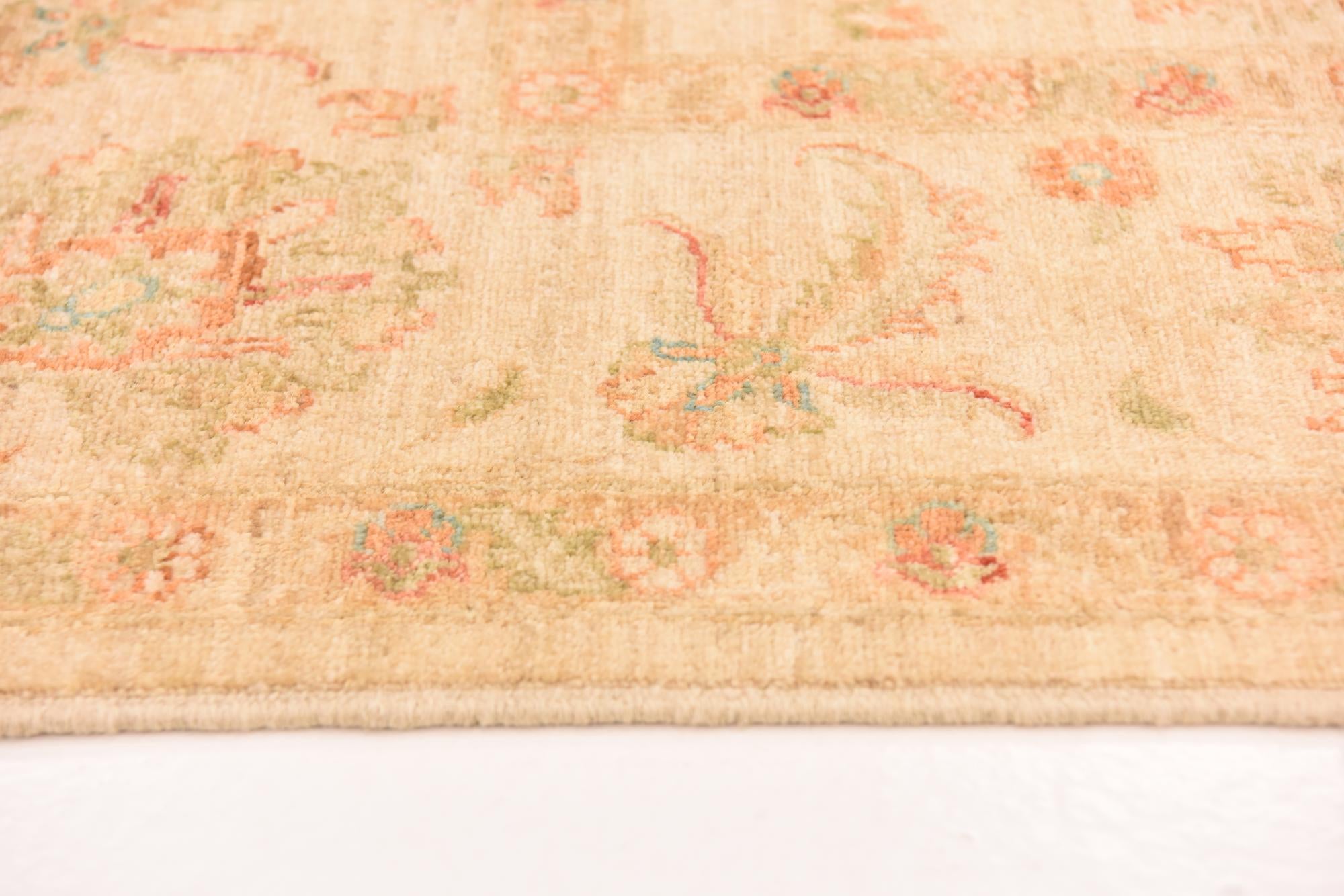 6' 8 x 9' 7 Hand Knotted Peshawar Ziegler Rug