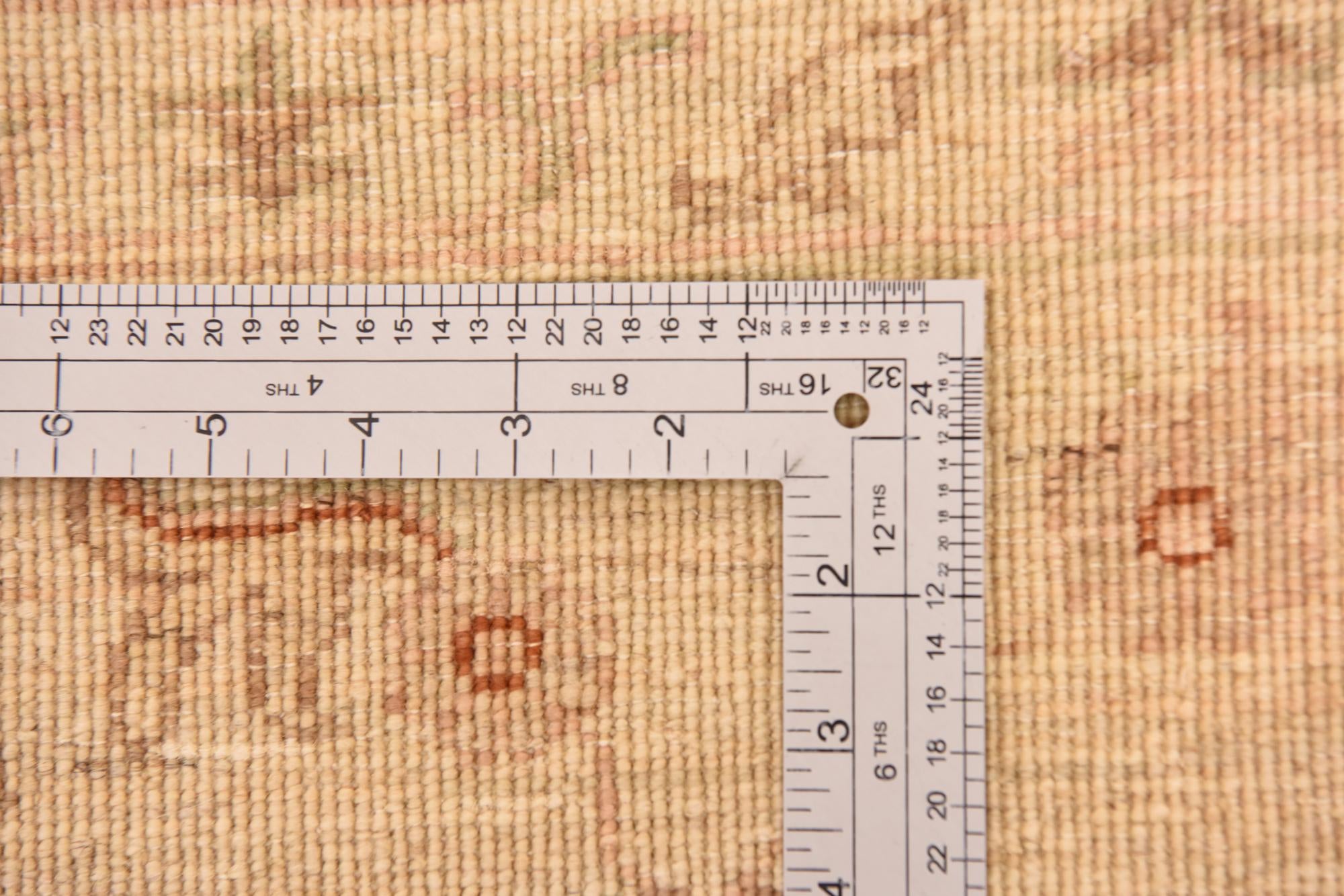 7' 1 x 9' 4 Hand Knotted Peshawar Ziegler Rug
