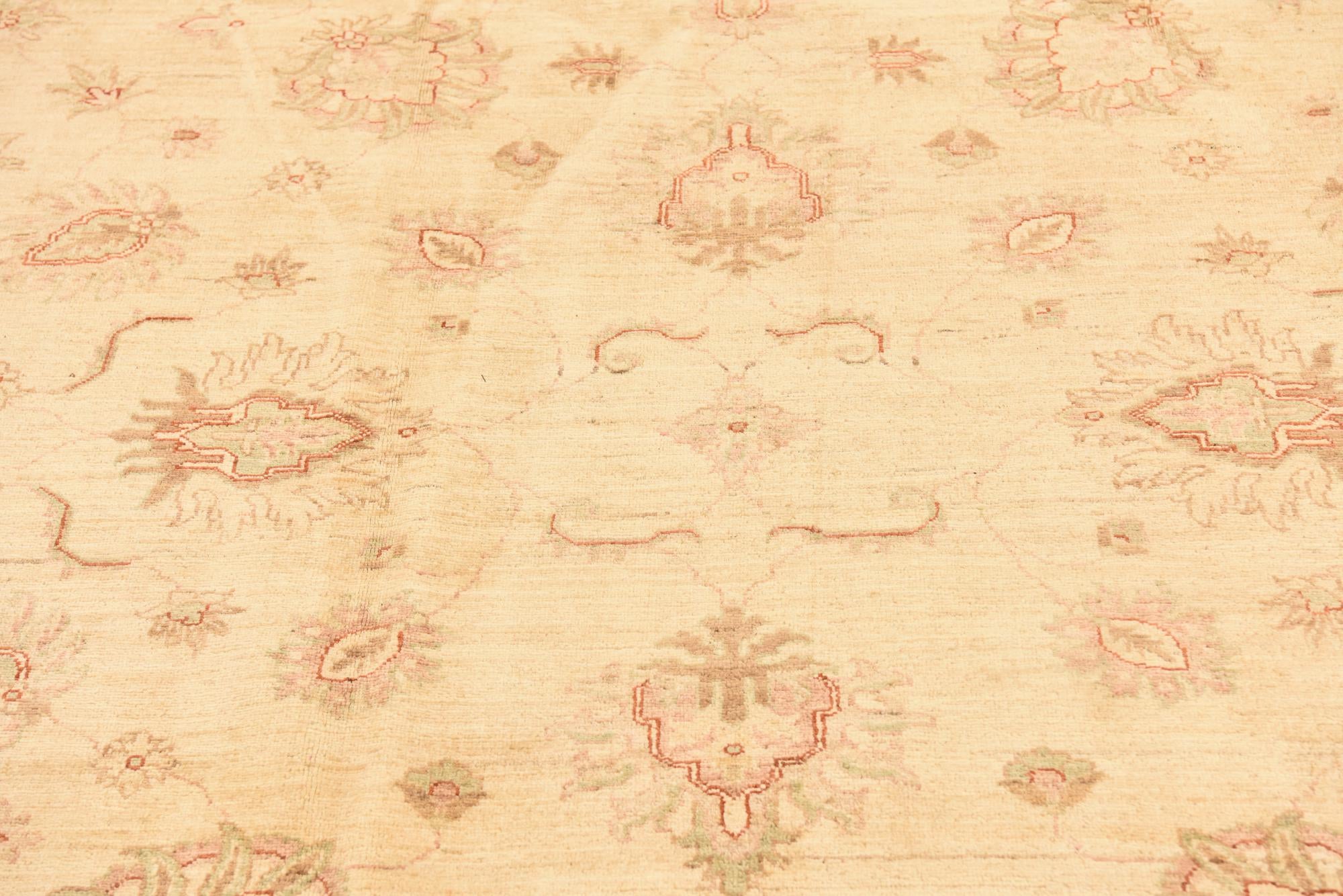 7' 1 x 9' 4 Hand Knotted Peshawar Ziegler Rug