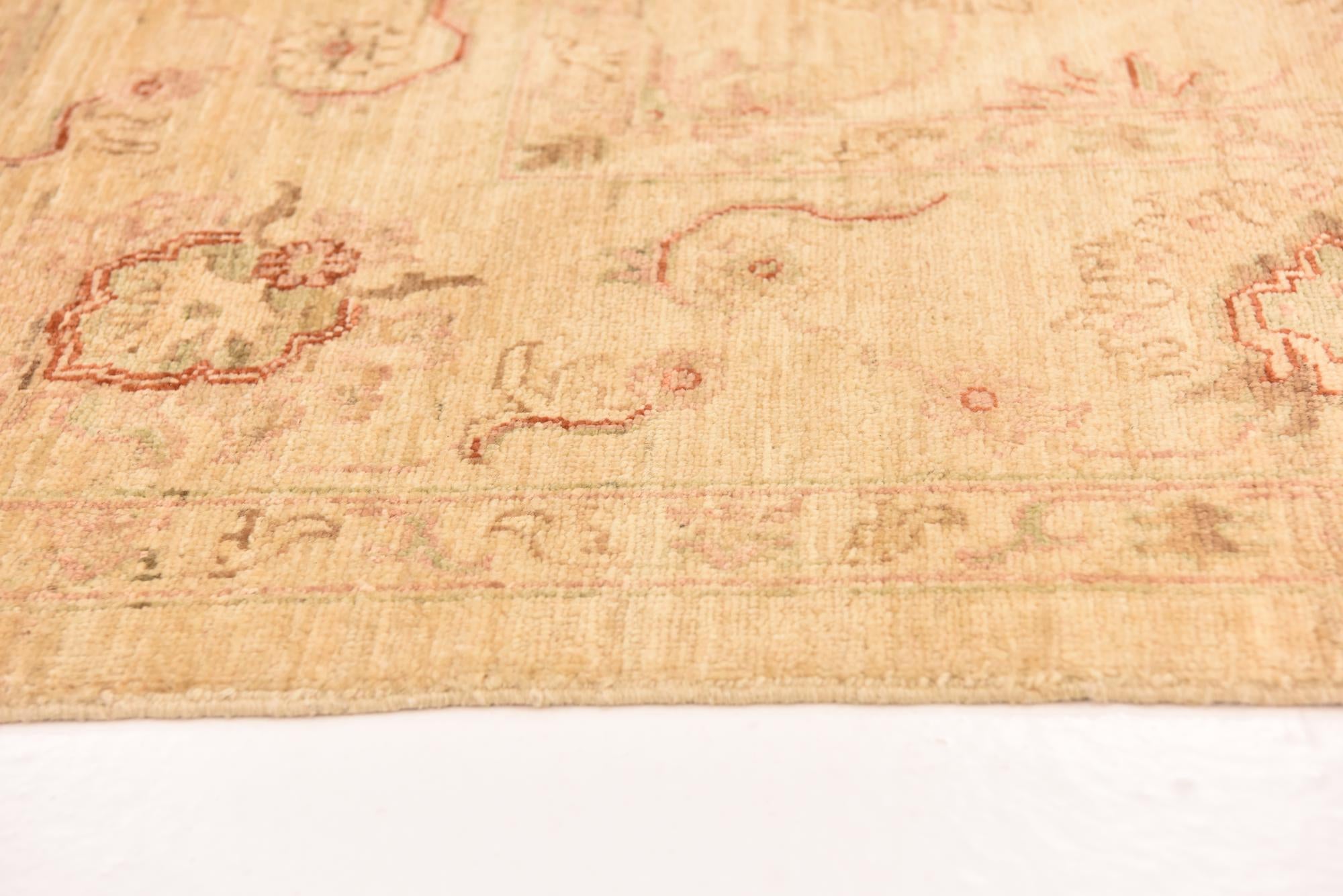 7' 1 x 9' 4 Hand Knotted Peshawar Ziegler Rug