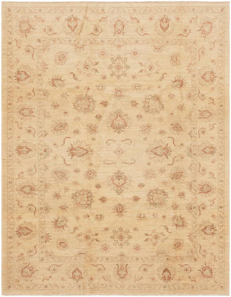 Detail image of 7' 1 x 9' 4 Hand Knotted Peshawar Ziegler Rug