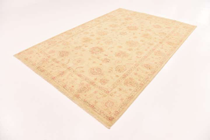 6' 8 x 9' 8 Hand Knotted Peshawar Ziegler Rug