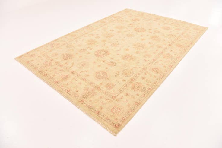 Detail image of 6' 8 x 9' 8 Hand Knotted Peshawar Ziegler Rug