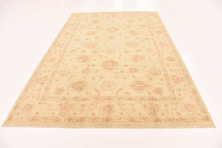 6' 8 x 9' 8 Hand Knotted Peshawar Ziegler Rug
