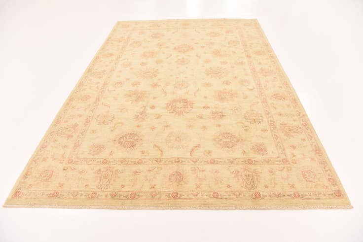 Detail image of 6' 8 x 9' 8 Hand Knotted Peshawar Ziegler Rug