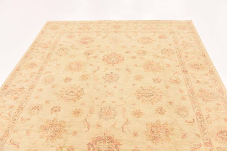 Detail image of 6' 8 x 9' 8 Hand Knotted Peshawar Ziegler Rug