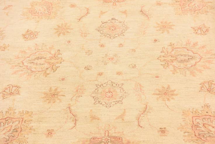Detail image of 6' 8 x 9' 8 Hand Knotted Peshawar Ziegler Rug