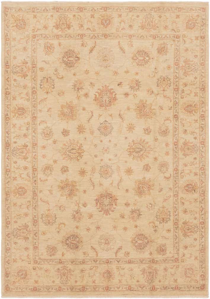 6' 8 x 9' 8 Hand Knotted Peshawar Ziegler Rug