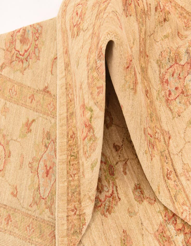 Detail image of 6' 8 x 9' 6  Hand Knotted Peshawar Ziegler Rug