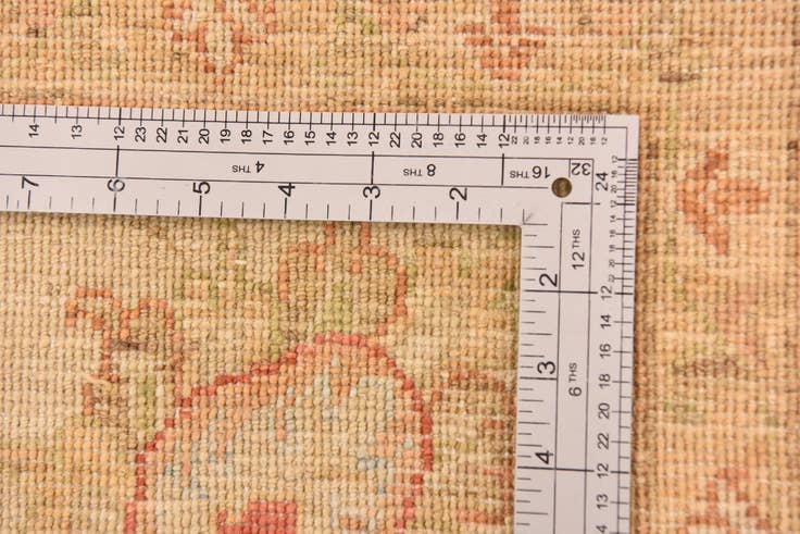 Detail image of 6' 8 x 9' 6 Hand Knotted Peshawar Ziegler Rug