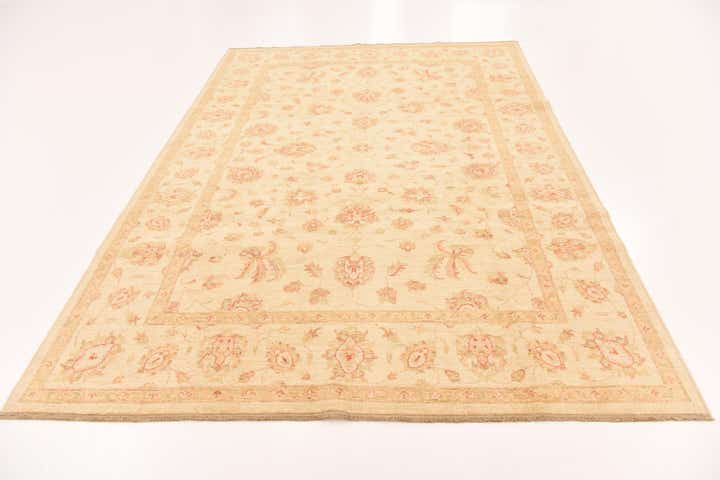 6' 8 x 9' 6 Hand Knotted Peshawar Ziegler Rug
