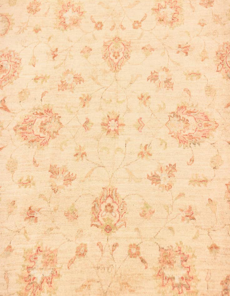 Detail image of 6' 8 x 9' 6  Hand Knotted Peshawar Ziegler Rug