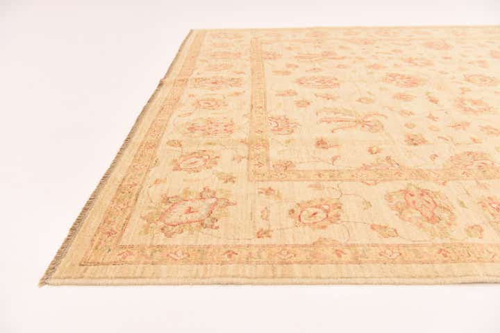 6' 8 x 9' 6 Hand Knotted Peshawar Ziegler Rug
