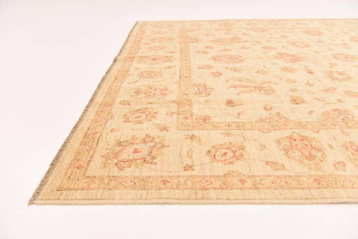 Detail image of 6' 8 x 9' 6 Hand Knotted Peshawar Ziegler Rug