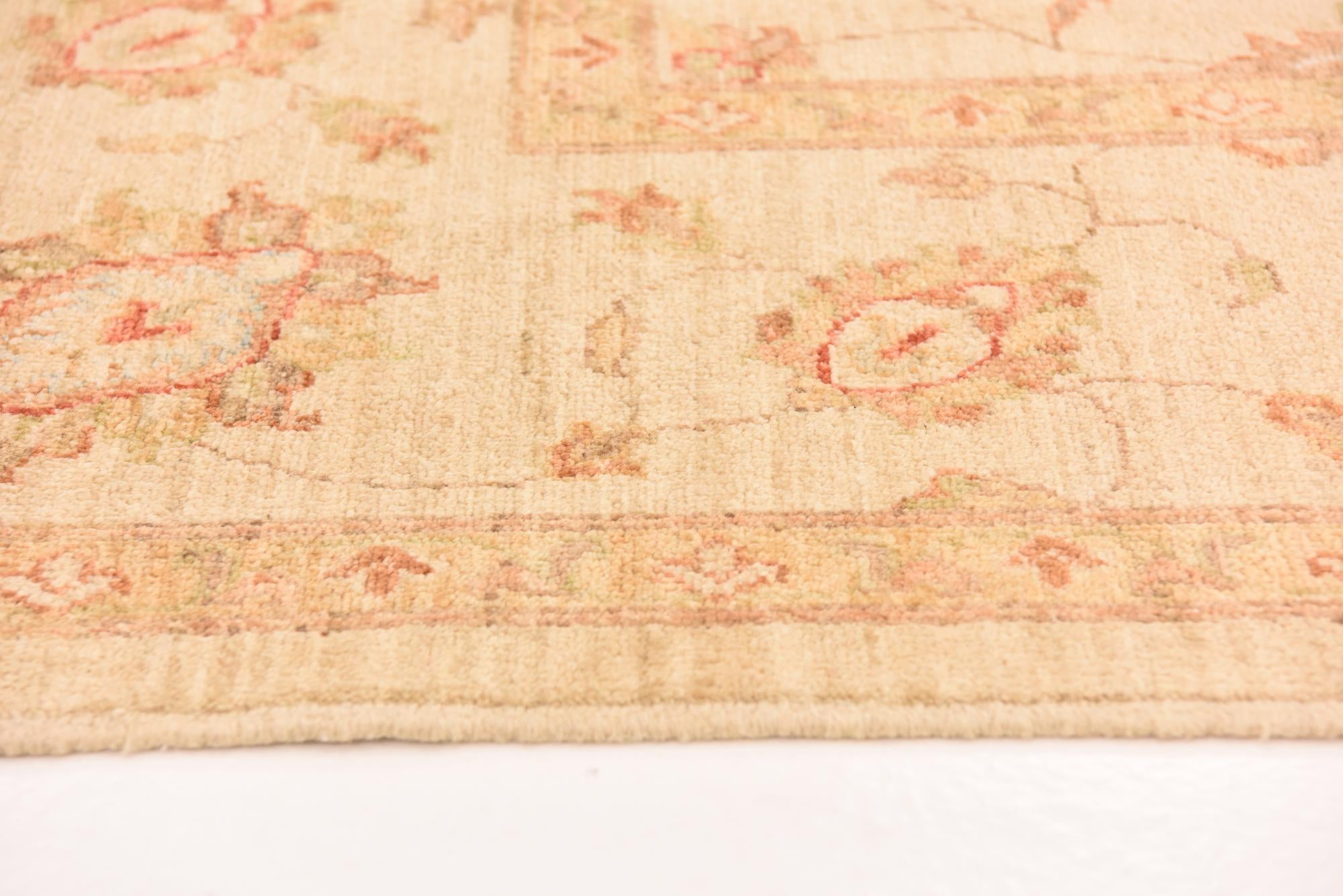 6' 8 x 9' 6 Hand Knotted Peshawar Ziegler Rug