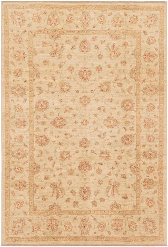 6' 8 x 9' 6 Hand Knotted Peshawar Ziegler Rug