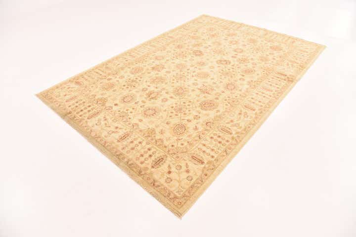6' 1 x 9' 1 Hand Knotted Peshawar Ziegler Rug