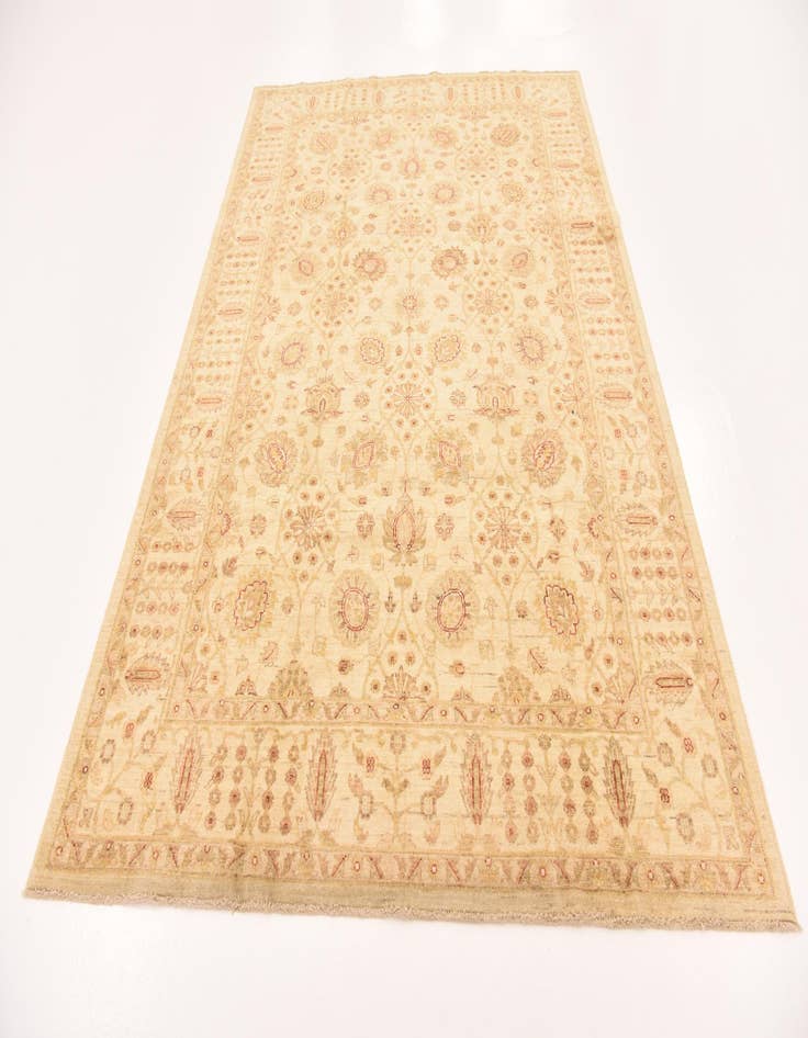 Detail image of 6' 1 x 9' 1 Hand Knotted Peshawar Ziegler Rug