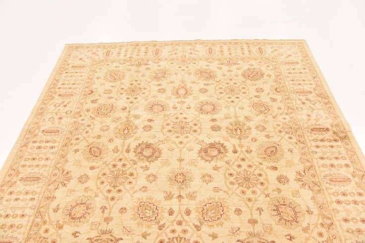 Detail image of 6' 1 x 9' 1 Hand Knotted Peshawar Ziegler Rug