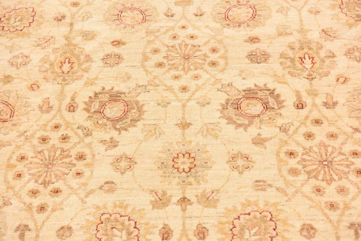 Detail image of 6' 1 x 9' 1 Hand Knotted Peshawar Ziegler Rug