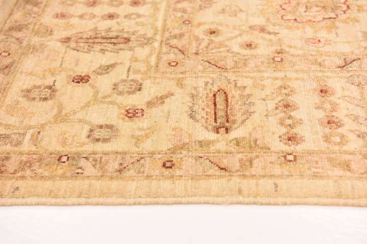 6' 1 x 9' 1 Hand Knotted Peshawar Ziegler Rug