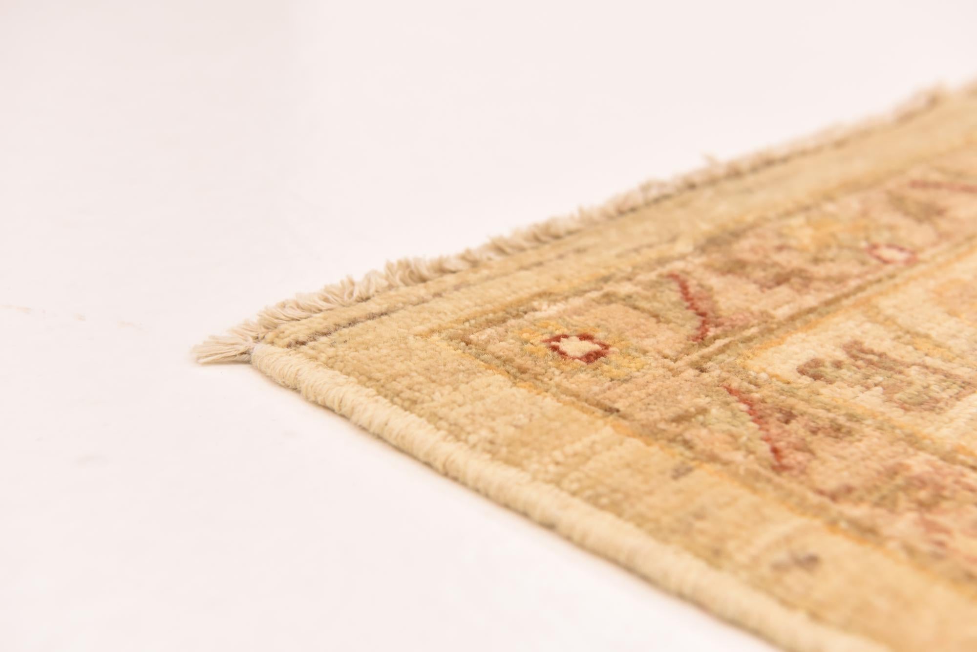 6' 1 x 9' 1 Hand Knotted Peshawar Ziegler Rug