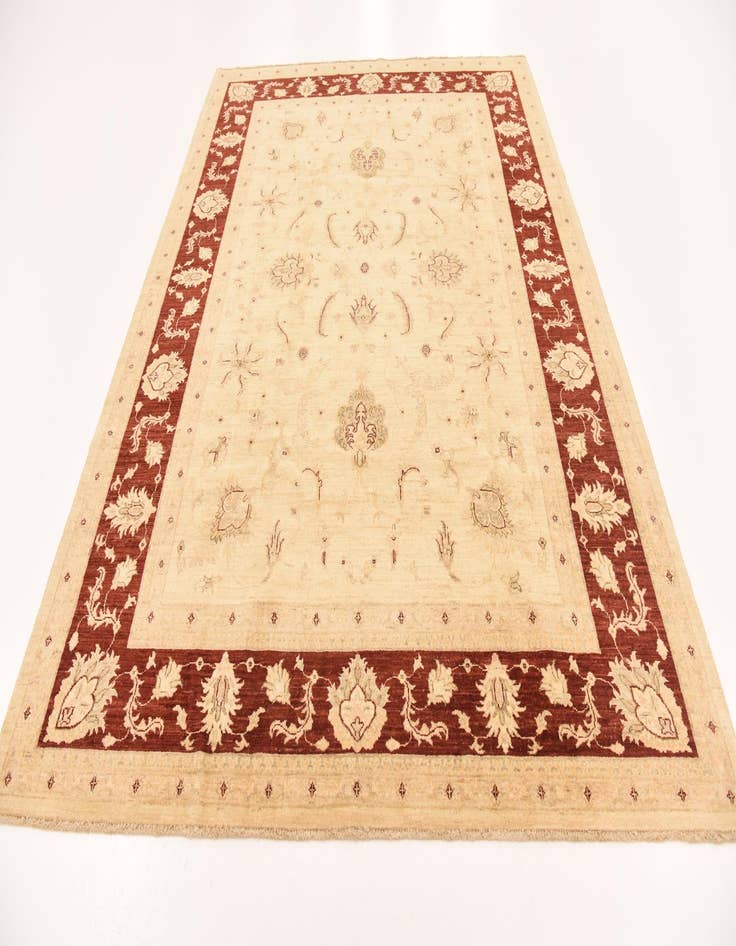 Detail image of 7' 2 x 9' 8 Hand Knotted Peshawar Ziegler Rug
