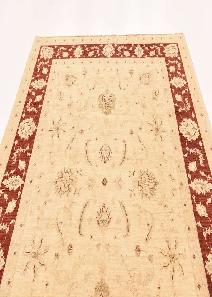 7' 2 x 9' 8 Hand Knotted Peshawar Ziegler Rug
