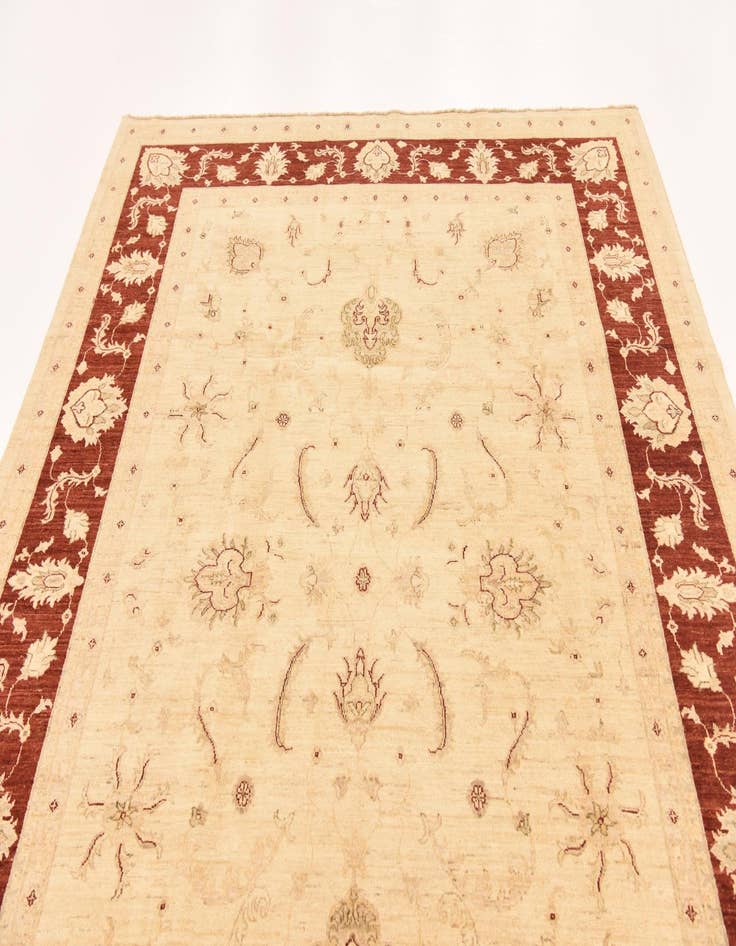 Detail image of 7' 2 x 9' 8 Hand Knotted Peshawar Ziegler Rug