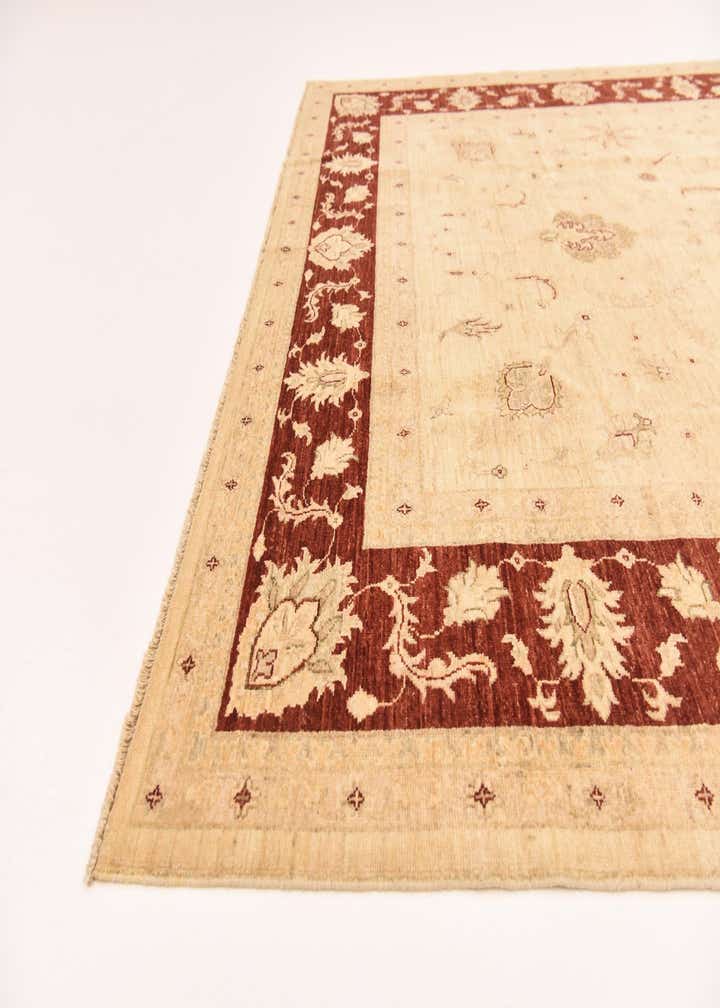 7' 2 x 9' 8 Hand Knotted Peshawar Ziegler Rug
