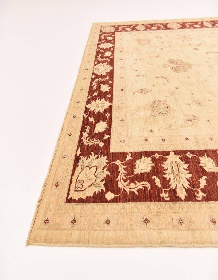 Detail image of 7' 2 x 9' 8 Hand Knotted Peshawar Ziegler Rug