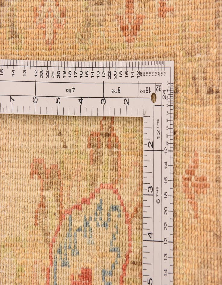 Detail image of 6' 9 x 10' 5  Hand Knotted Peshawar Ziegler Rug