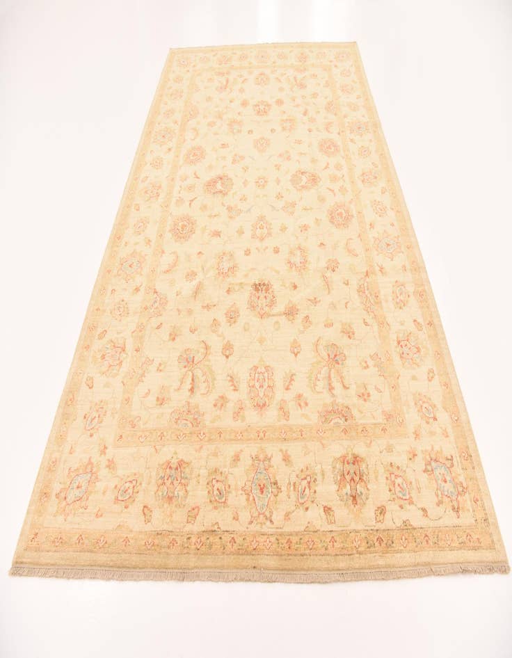 Detail image of 6' 9 x 10' 5  Hand Knotted Peshawar Ziegler Rug