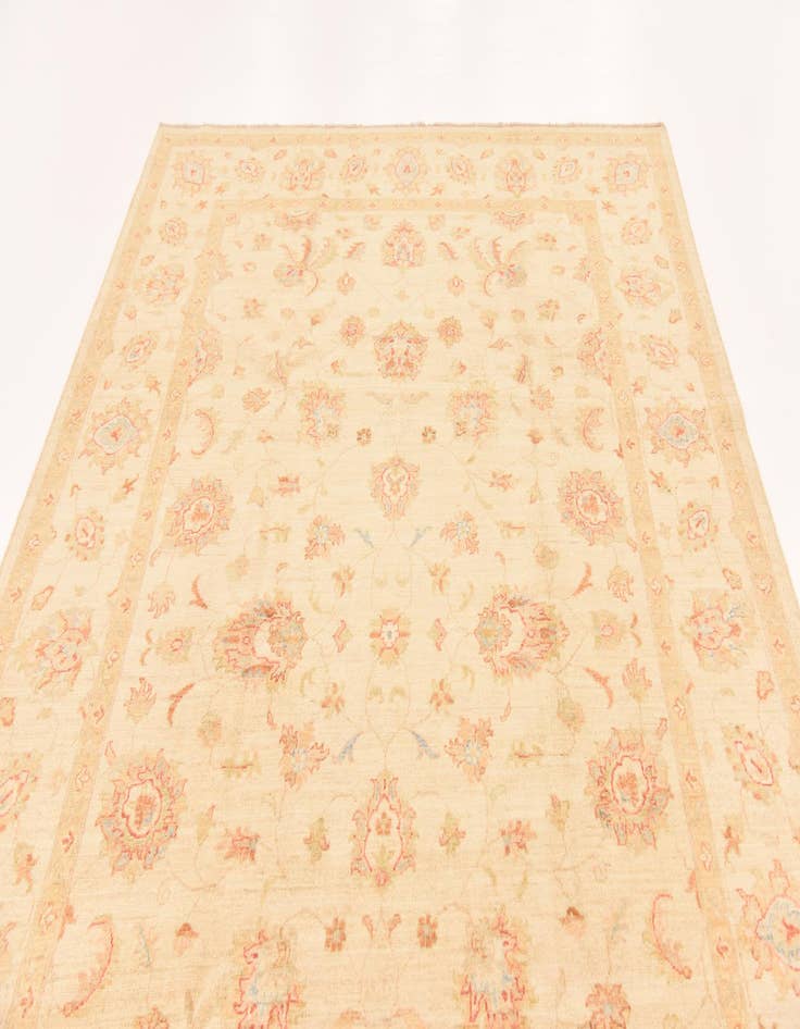 Detail image of 6' 9 x 10' 5  Hand Knotted Peshawar Ziegler Rug