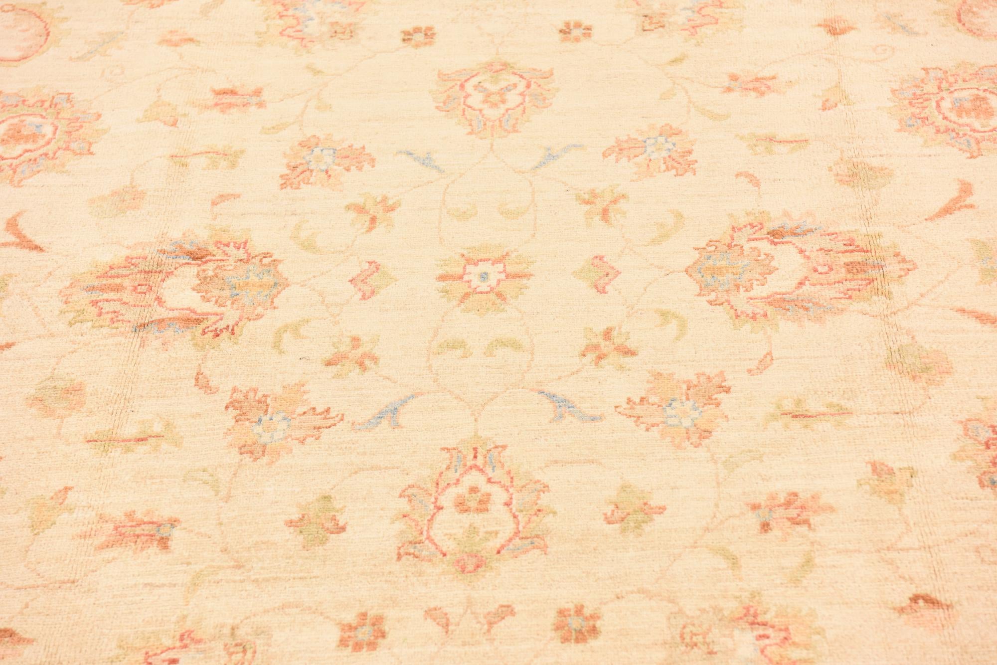 6' 9 x 10' 5 Hand Knotted Peshawar Ziegler Rug