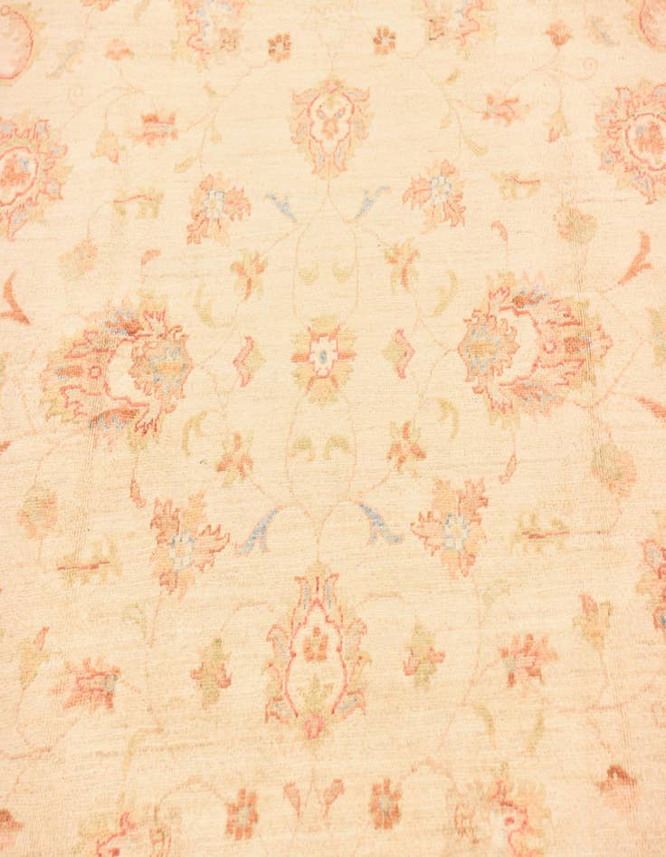 Detail image of 6' 9 x 10' 5  Hand Knotted Peshawar Ziegler Rug