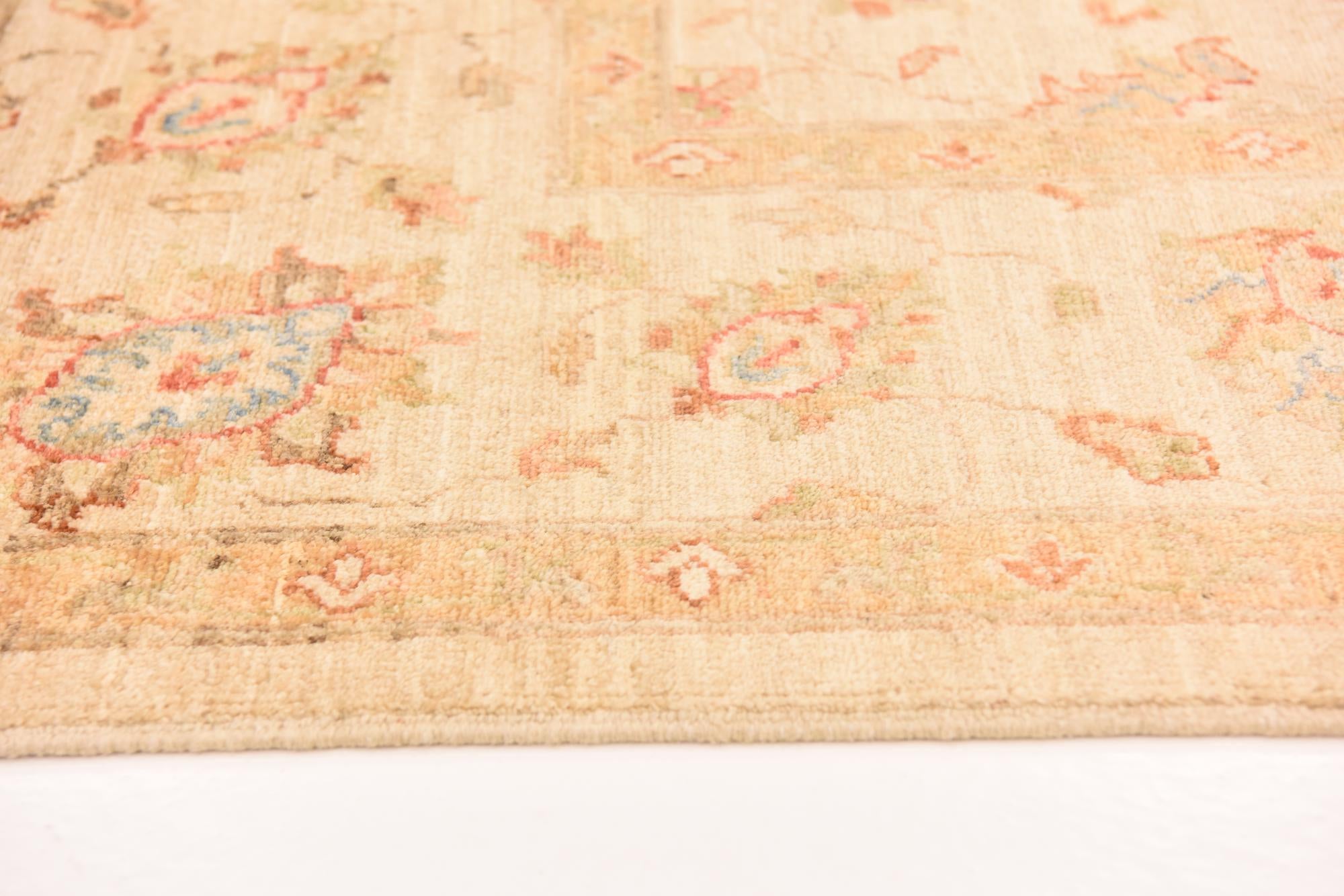 6' 9 x 10' 5 Hand Knotted Peshawar Ziegler Rug