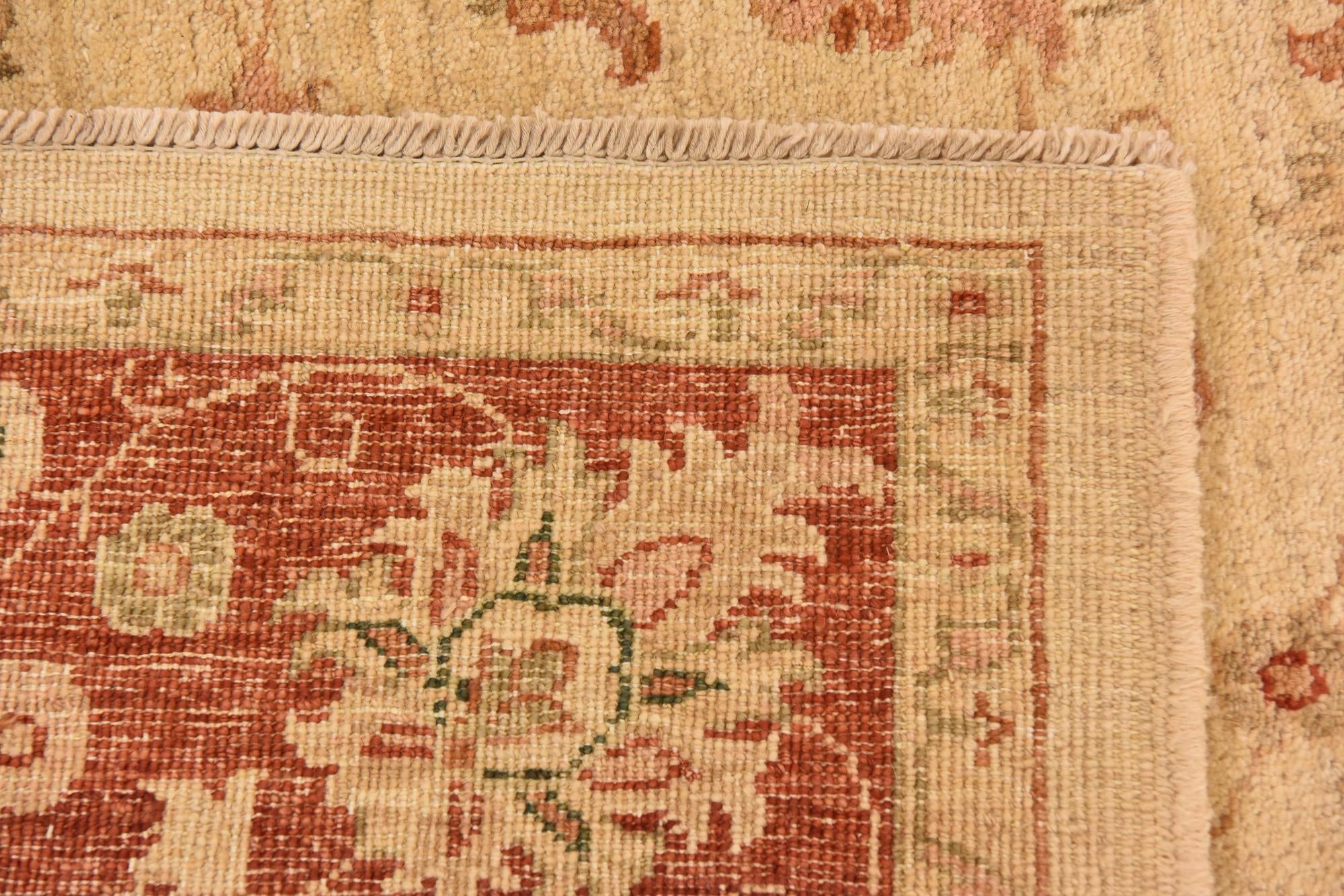 5' 2 x 6' 7 Hand Knotted Peshawar Ziegler Rug