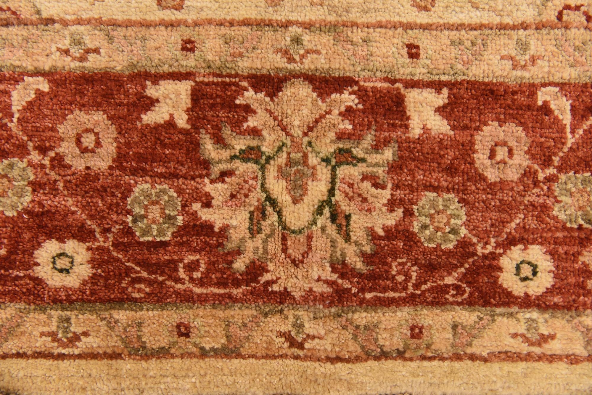 5' 2 x 6' 7 Hand Knotted Peshawar Ziegler Rug
