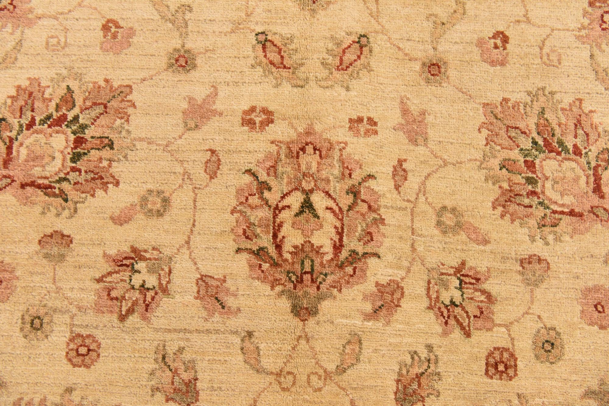 5' 2 x 6' 7 Hand Knotted Peshawar Ziegler Rug