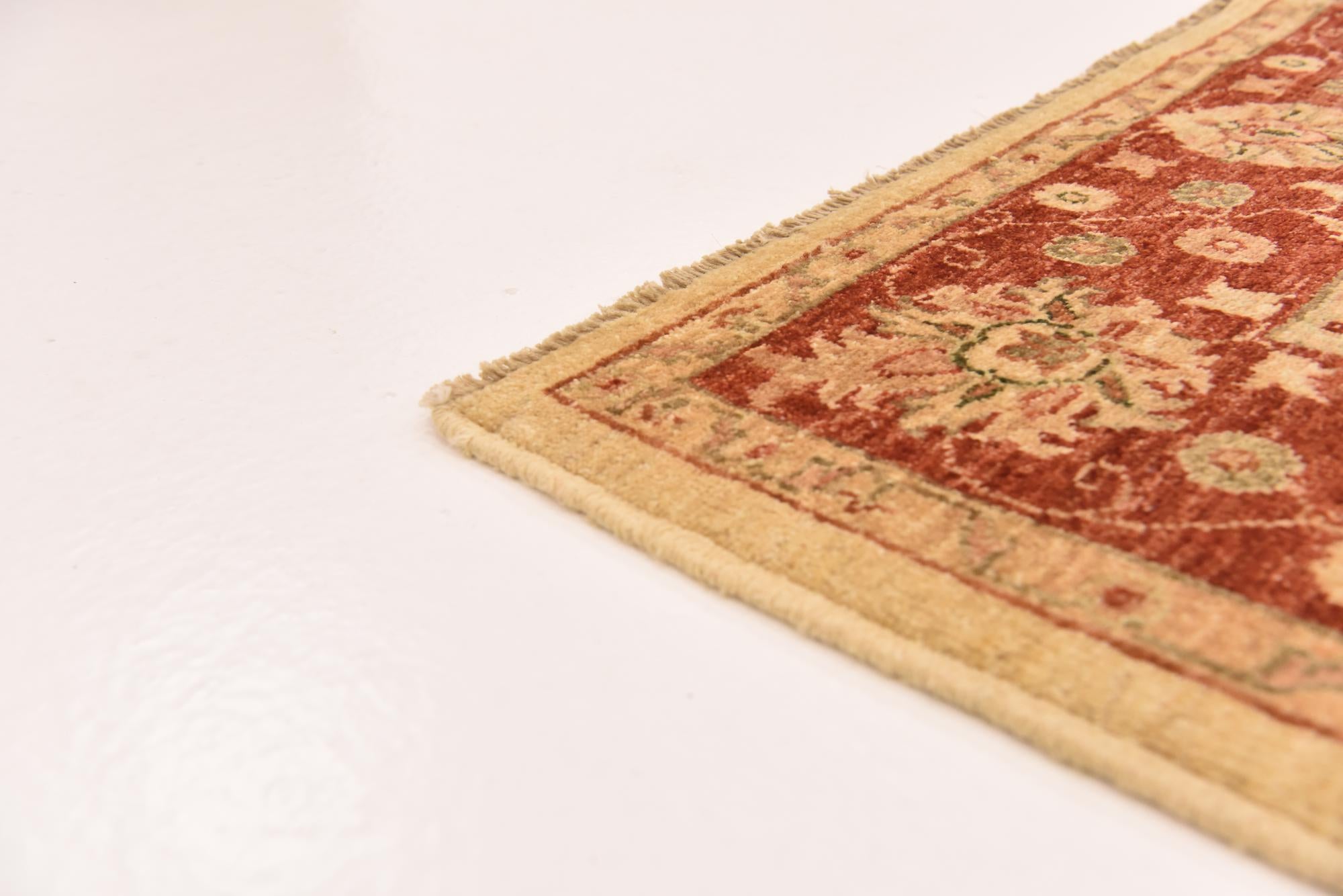 5' 2 x 6' 7 Hand Knotted Peshawar Ziegler Rug