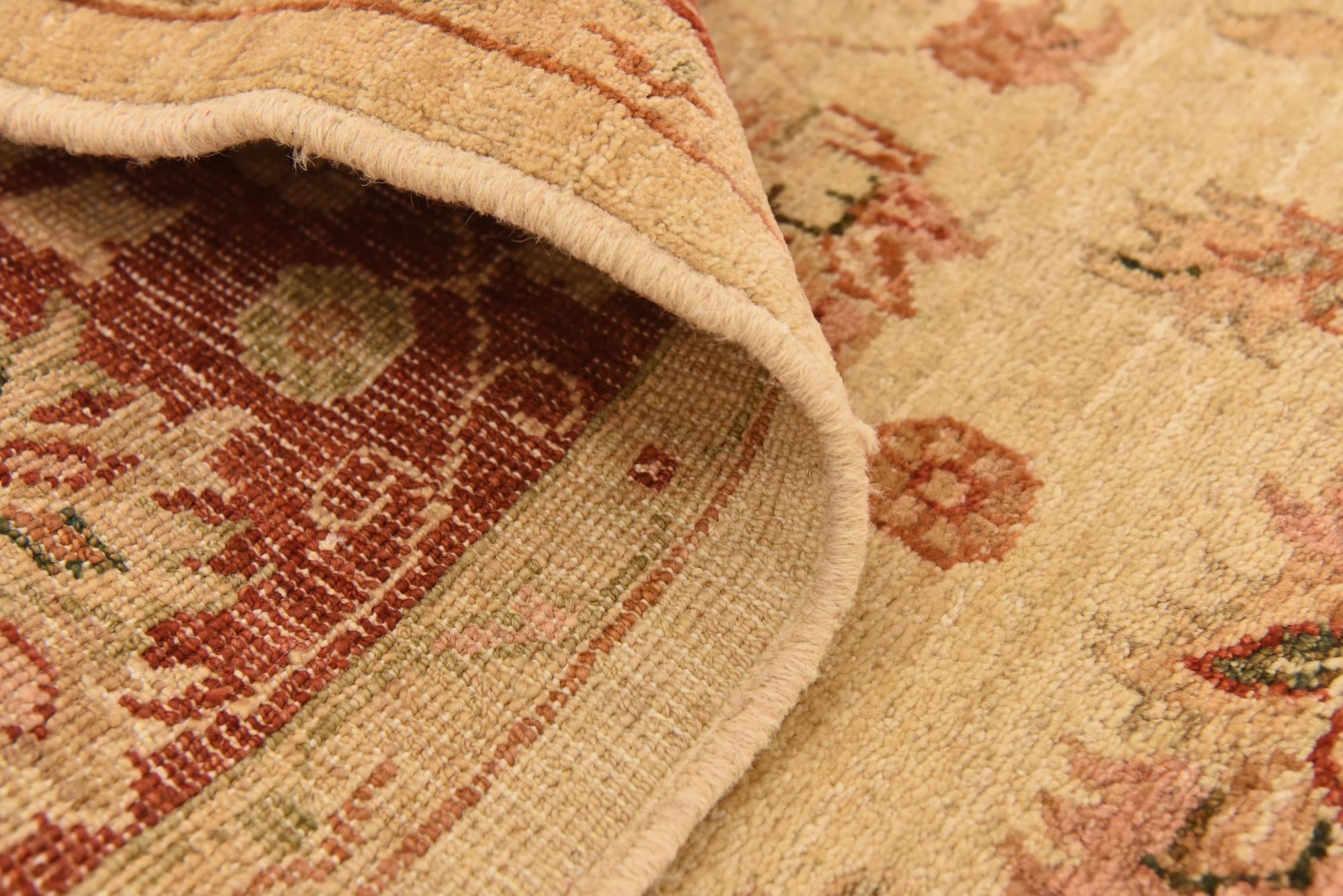 5' 2 x 6' 7 Hand Knotted Peshawar Ziegler Rug