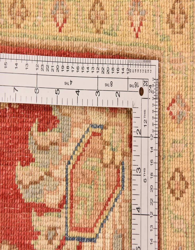 Detail image of 5' 1 x 6' 9  Hand Knotted Peshawar Ziegler Rug