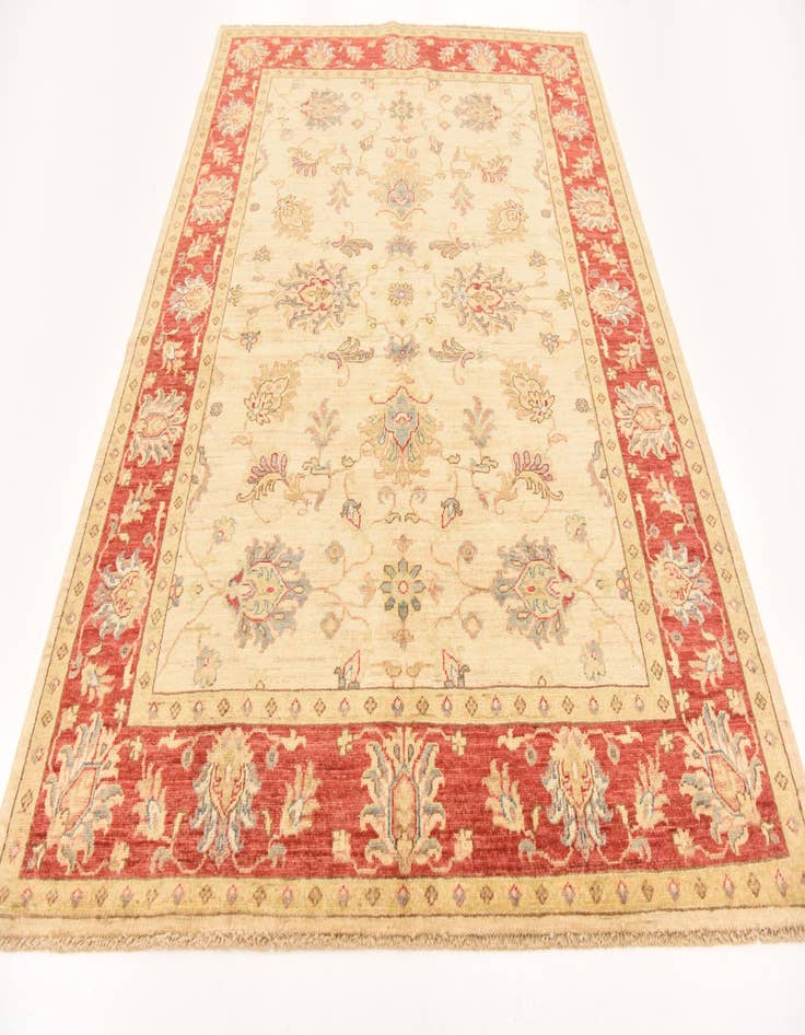 Detail image of 5' 1 x 6' 9  Hand Knotted Peshawar Ziegler Rug