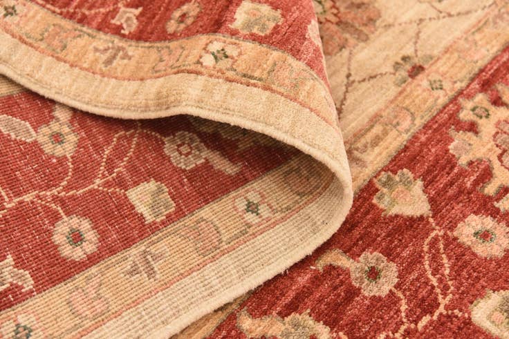 Detail image of 5' 1 x 6' 4 Hand Knotted Peshawar Ziegler Rug