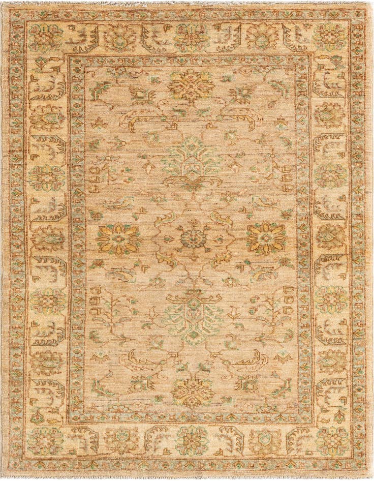Detail image of 3' 2 x 5' 6 Hand Knotted Peshawar Ziegler Oriental Rug