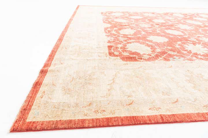 10' x 13' 4 Hand Knotted Peshawar Ziegler Rug