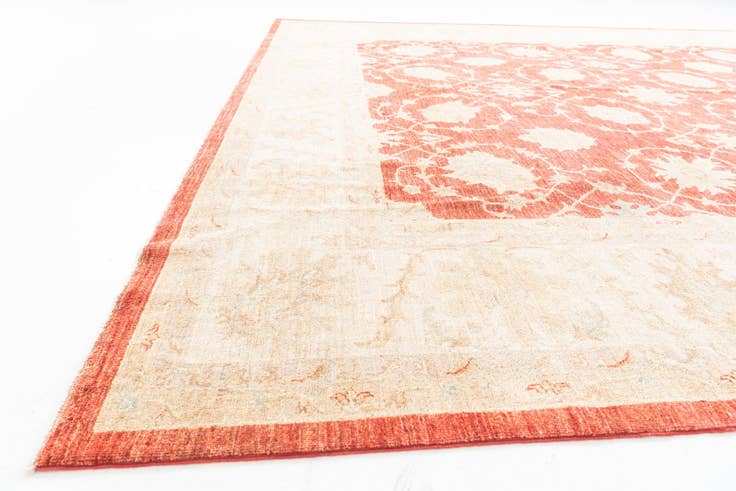 Detail image of 10' x 13' 4 Hand Knotted Peshawar Ziegler Rug